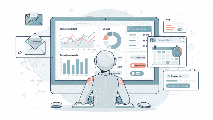 Assistentes Virtuais no Agendamento e Análise de Métricas de Envio de E-mail em Massa